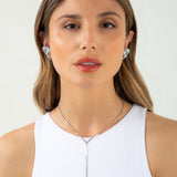 Quinn Earrings - Silver Midnight