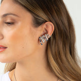 Quinn Earrings - Silver Midnight