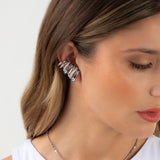 Quinn Earrings - Silver Midnight