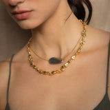 Neve Necklace - Gold with Silver
