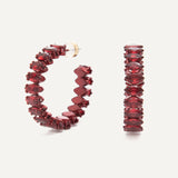 Martina Earrings - Merlot