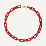 Mika Necklace - Matte Red