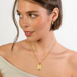 Tarot Necklace - Silver Wheel