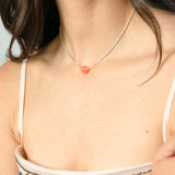 Cherry Necklace - Pearl White - Rosé