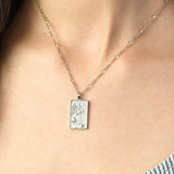Tarot Necklace - Silver Temperance
