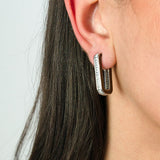Berlin Earrings - Silver Chocolate