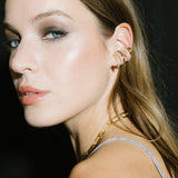 Quinn Earrings - Gold Clear