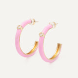 Kenny Earrings - Gold Pink