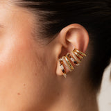 Quinn Earrings - Gold Chocolate