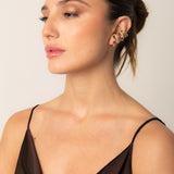 Quinn Earrings - Gold Chocolate