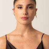 Quinn Earrings - Gold Chocolate