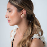 Quinn Earrings - Gold Clear