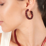 Martina Earrings - Merlot