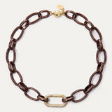Roma Necklace - Gold Chocolate