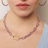 Paris Necklace - Gold - Ice Blue