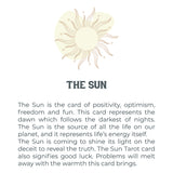 Tarot Necklace - Gold Sun