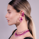 Alexa Earrings - Cranberry