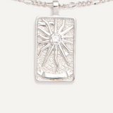 Tarot Necklace - Silver Sun