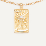 Tarot Necklace - Gold Sun