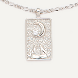 Tarot Necklace - Silver Moon