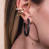 Milan Earrings - Matte Espresso