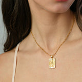 Tarot Necklace - Silver Moon