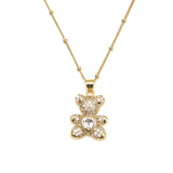 Teddy Necklace - White