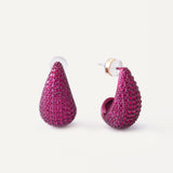 Alexa Earrings - Cranberry