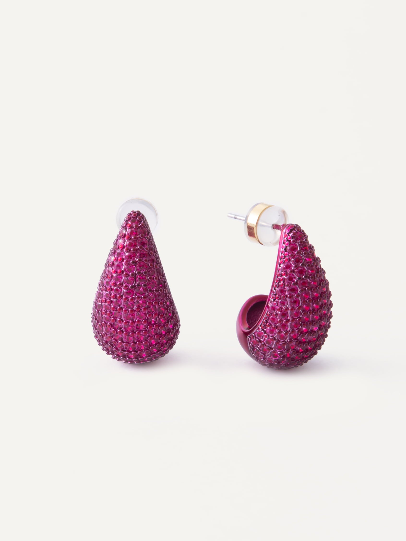 Alexa Earrings - Cranberry