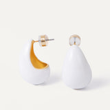 Aura Earrings - White