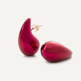 Bari Earrings - Cranberry