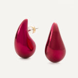 Bari Earrings - Cranberry