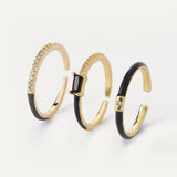 Fiona Ring Set - Onyx