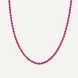 Calla Necklace - Cranberry