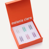 Elle Earring Set x6 - Pastel Multi