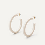 Milan Earrings - Matte Cream