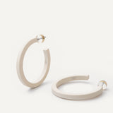 Milan Earrings - Matte Cream