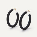 Milan Earrings - Matte Onyx