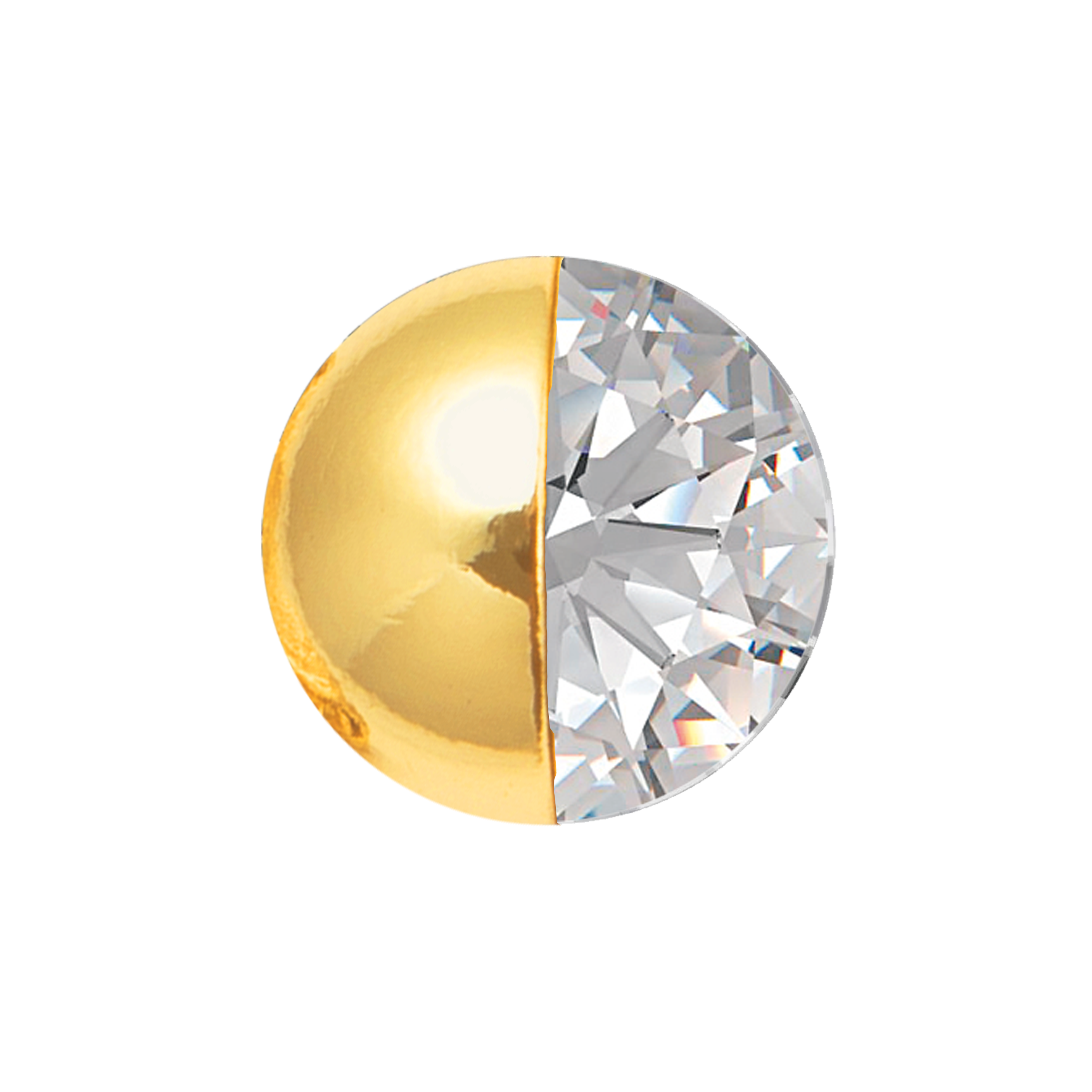 Quinn Earrings - Gold Clear
