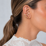 Luna Ear Cuff - Gold Cosmopolitan Pink