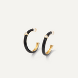 Kenny Earrings - Gold Black