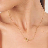 Love Bow Necklace - Gold