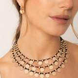 Luzia Necklace - Matte Gold