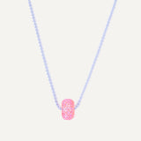 Cherry Necklace - Ice Blue - Pink