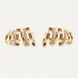 Quinn Earrings - Gold Chocolate