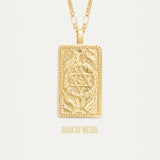 Tarot Necklace - Gold Lovers